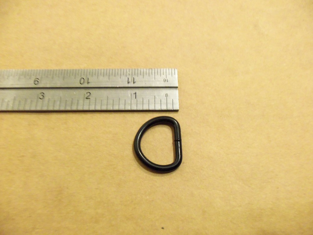 3/4" Black Welded D Rings (Pack Of 25)