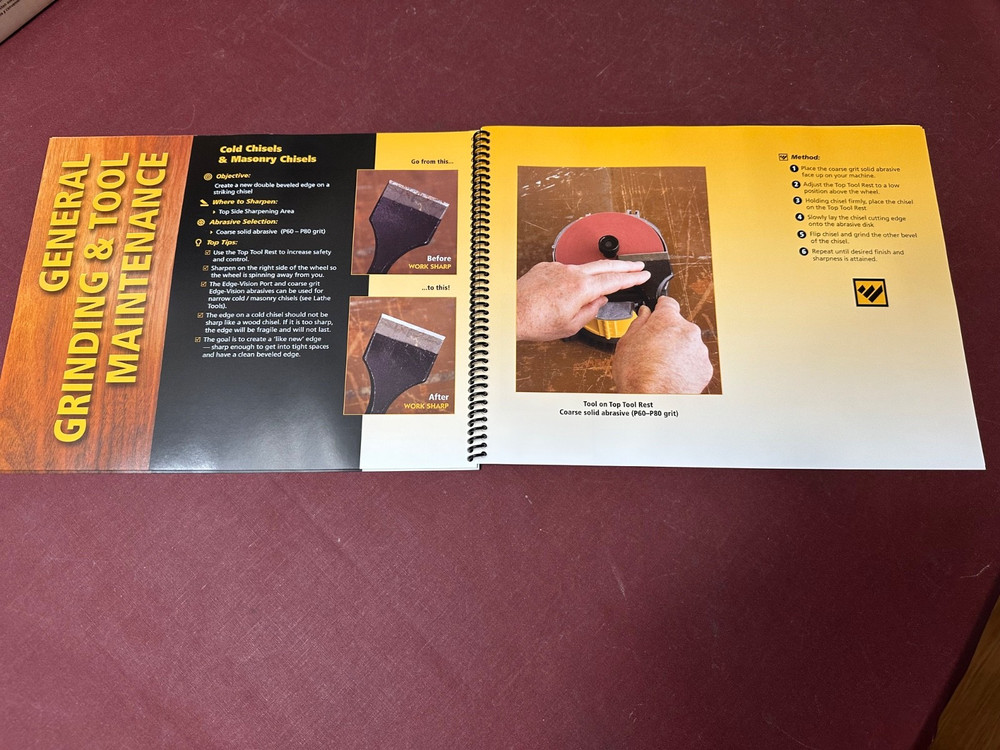 Work Sharp The Tool Sharpener WS2000, With Large 30 Page Step By Step Tool Guide