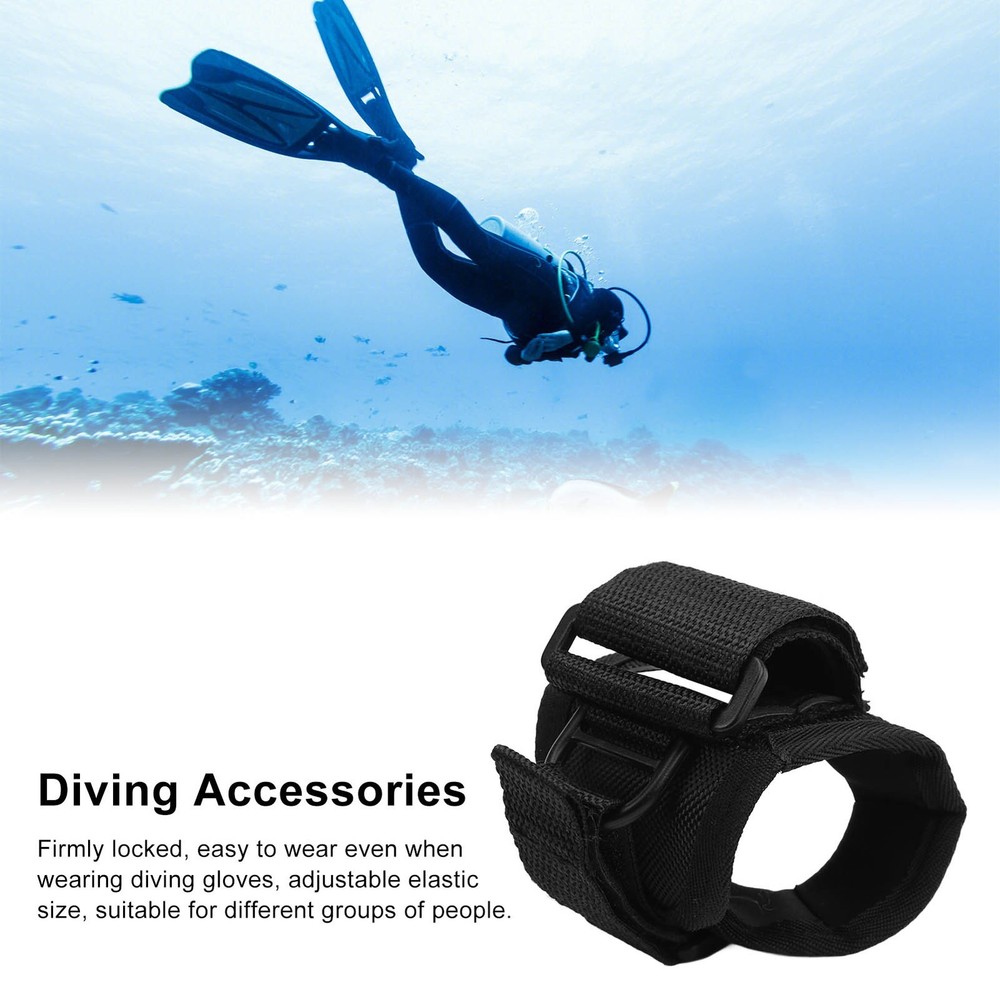 Diving Flashlight Hand and Arm Strap Universal Adjustable Soft Hand Mount WT