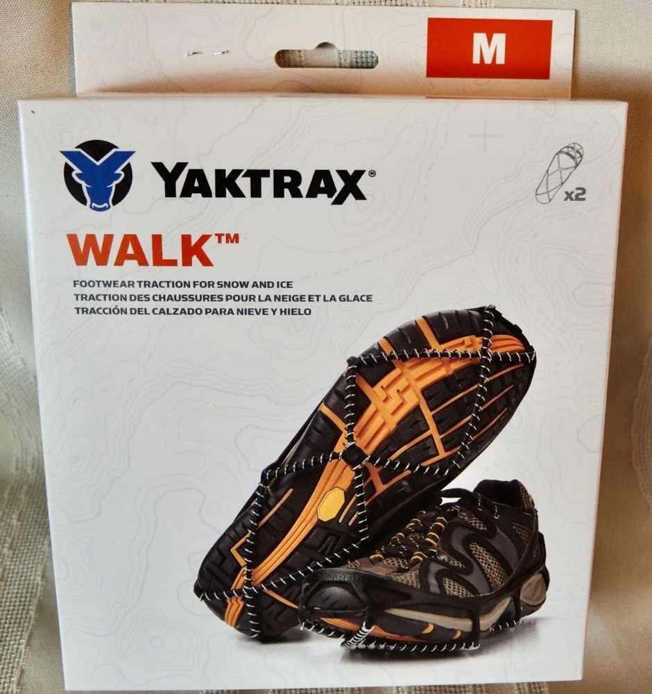 New Yaktrax Walk Winter Ice Traction Size Medium