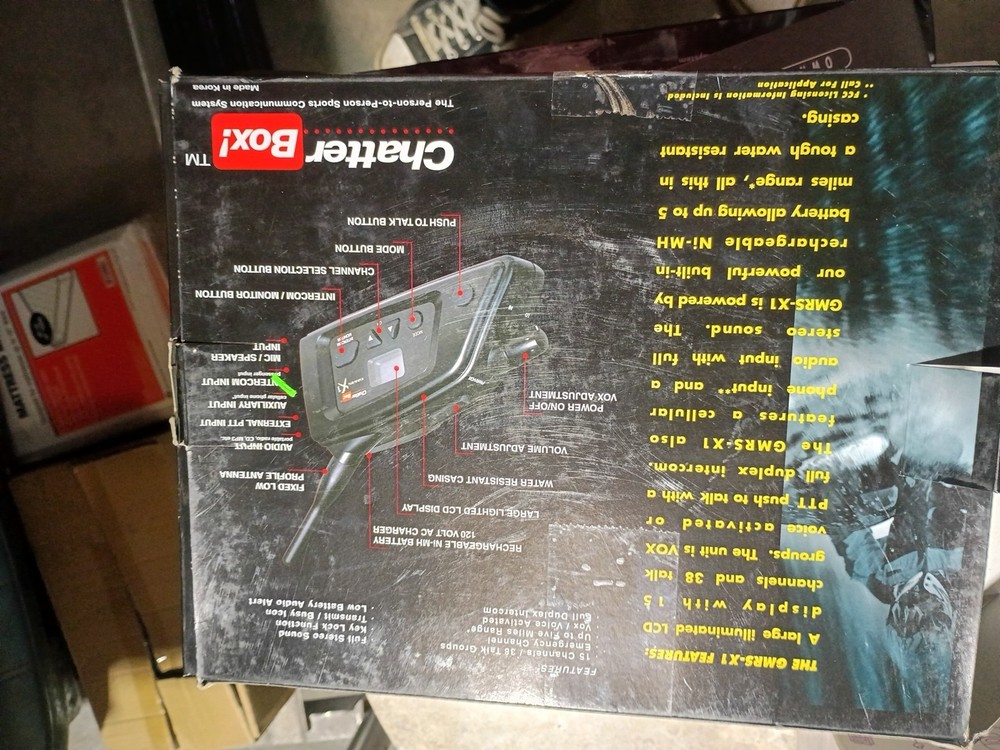 Chatterbox GMRS X1 Transmitter Communication Head, Full Face Kit - COMPLETE