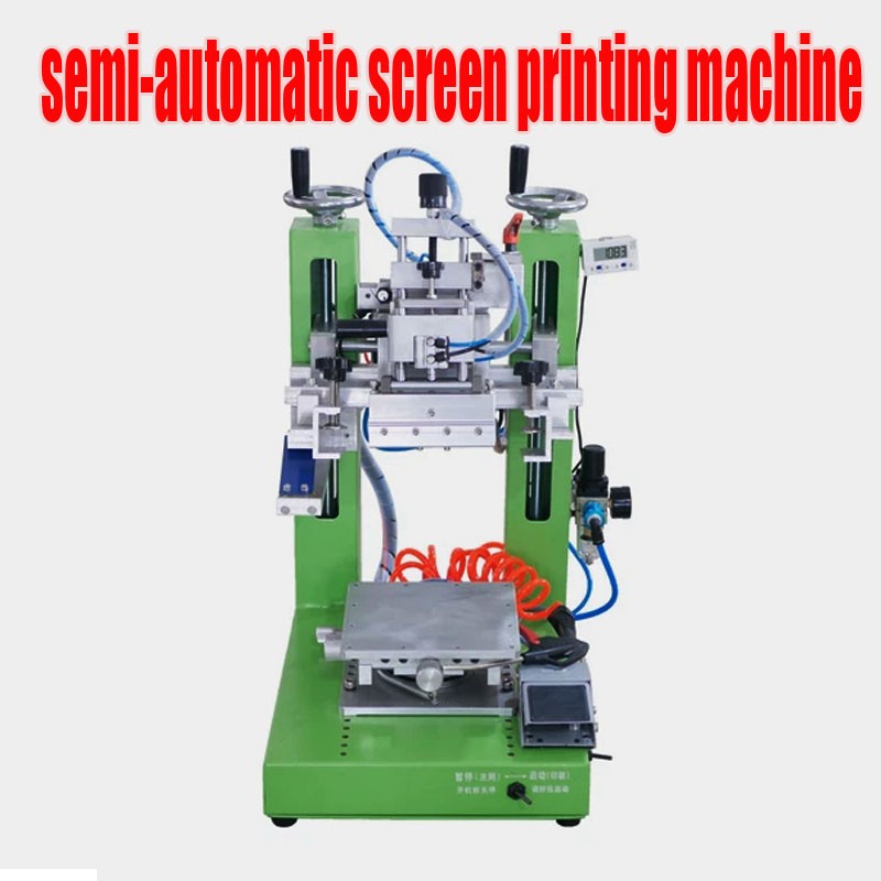Small semi-automatic screen printing machine desktop desktop pneumatic flat scre