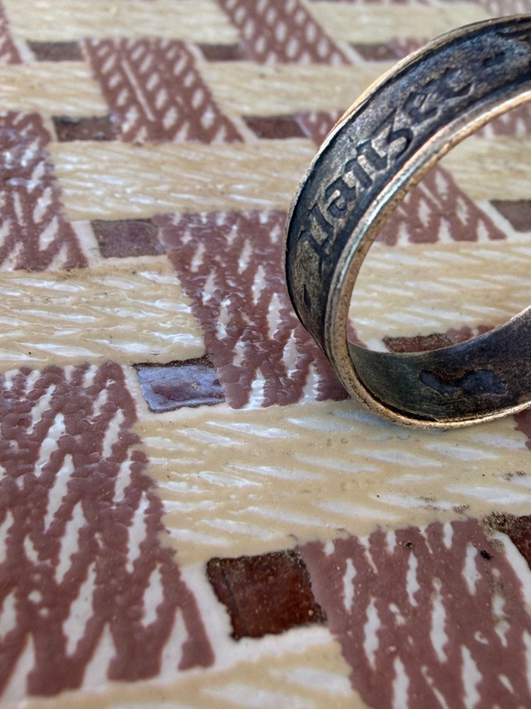 German silver Ring. WW2.