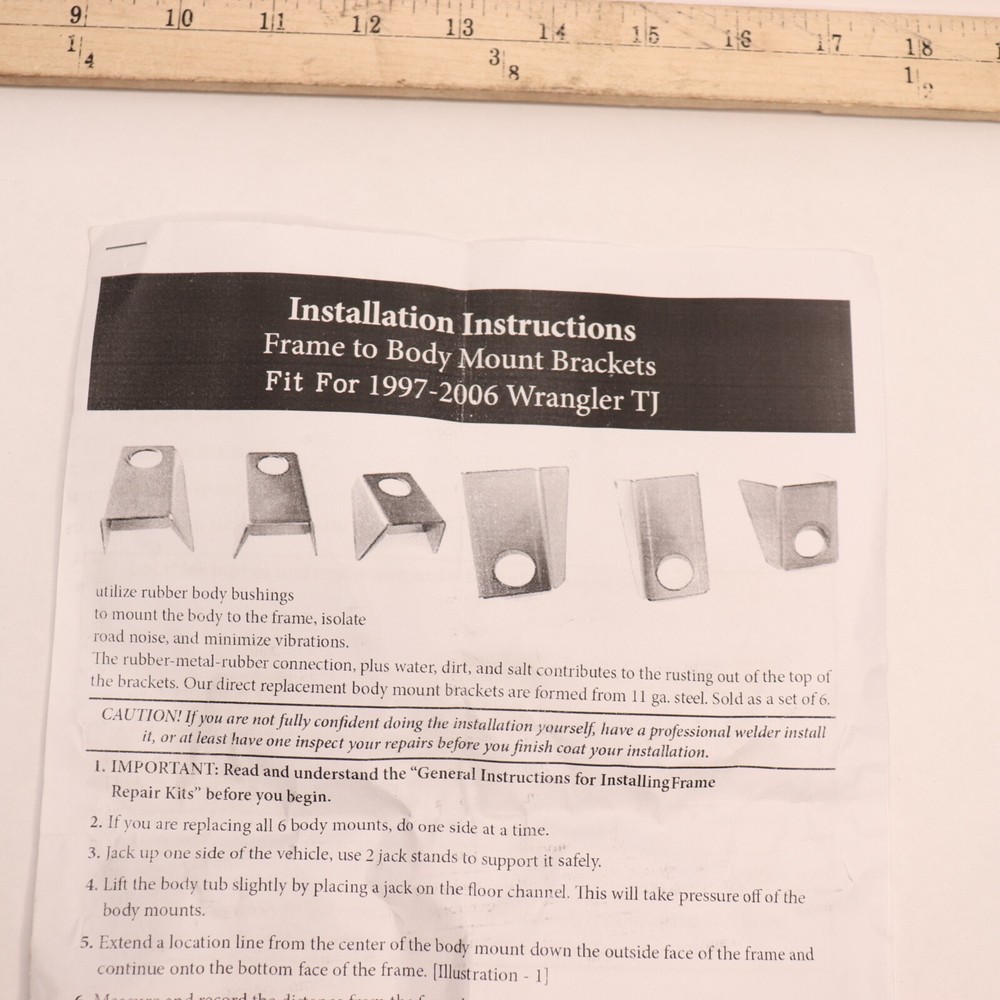 Body Mount Bracket Set S176