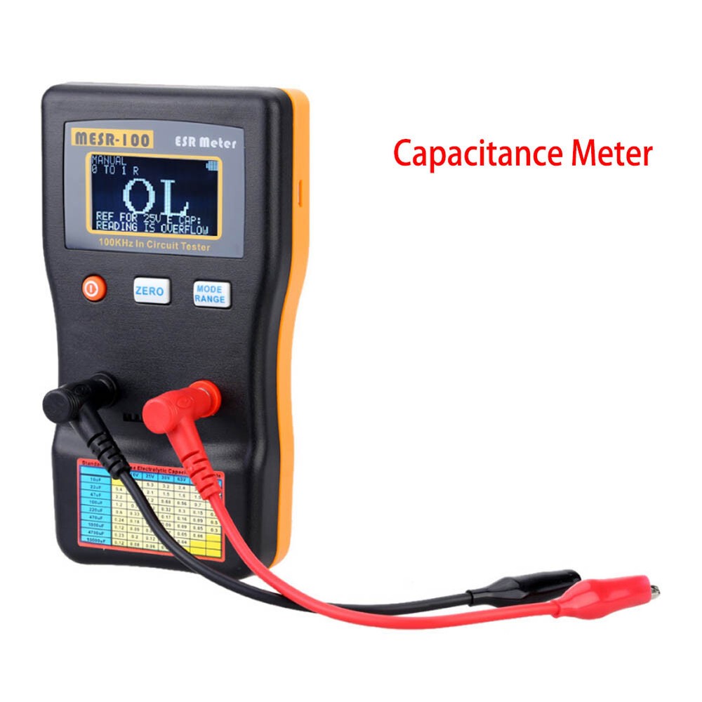 MESR-100 ESR Capacitance Ohm Meter Capacitance Internal Resistance Circuit Meter