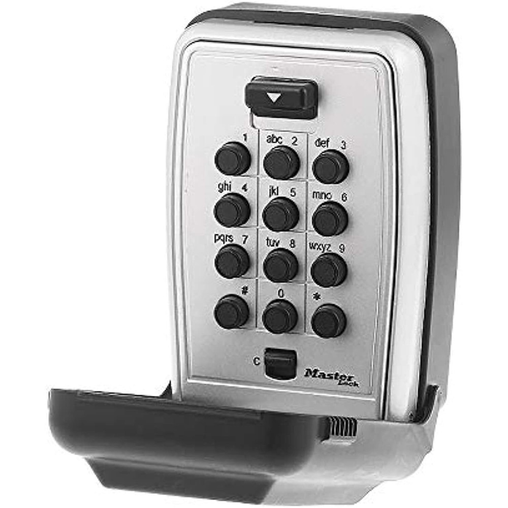 Master Lock 5423D Wall Mount Lock Box, 3-1/8" W, Black