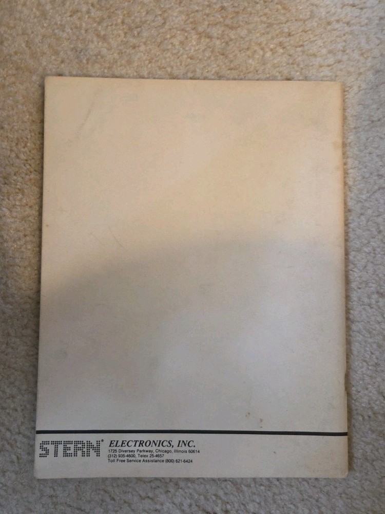 Stern Astro Invader Arcade Game Manual and Schematic Package