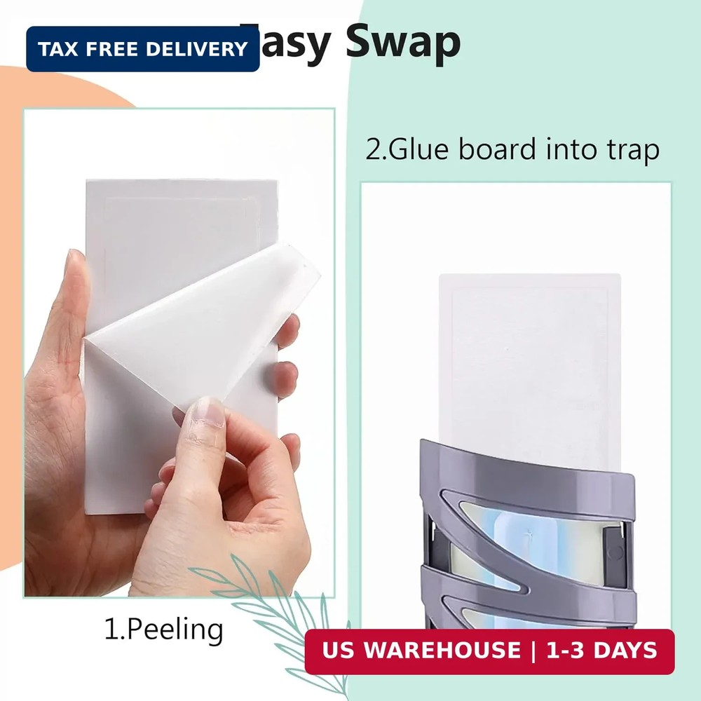 Qualirey 20 Pack Replacement Fly Glue Boards, Compatible with Gardner FlyWeb Fly