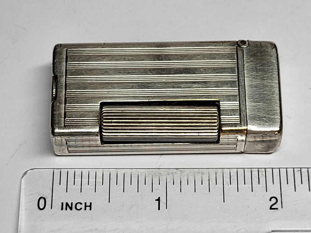 Vintage DUNHILL Silver Plated Mini Petrol Lighter