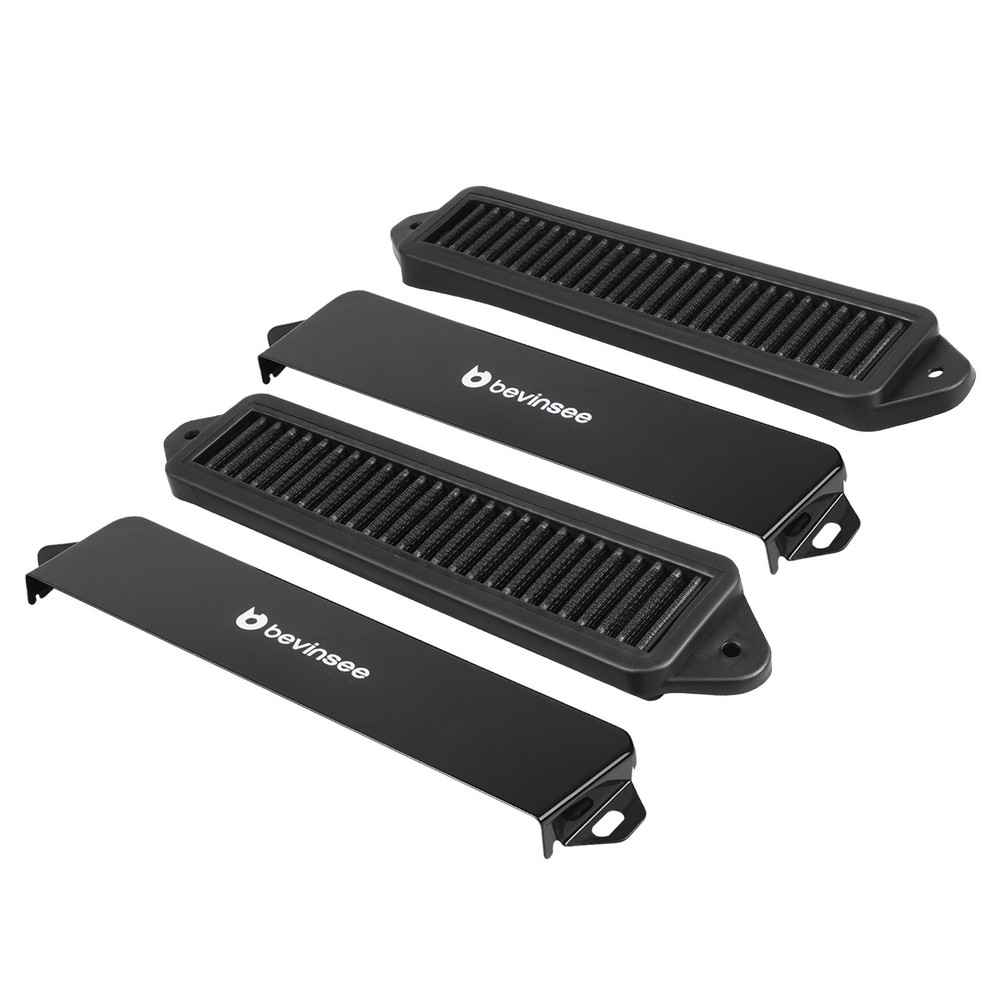 BEVINSEE Cabin Air Cowl Filter & Harness Mount Bracket For BMW E90 E91 E92 E93