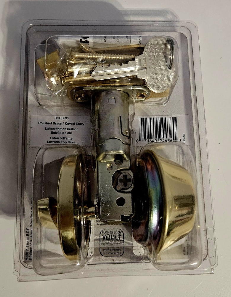 Masterlock Deadbolt Single Cylinder Adjustable Brass ANSI 3 NEW IN BOX!