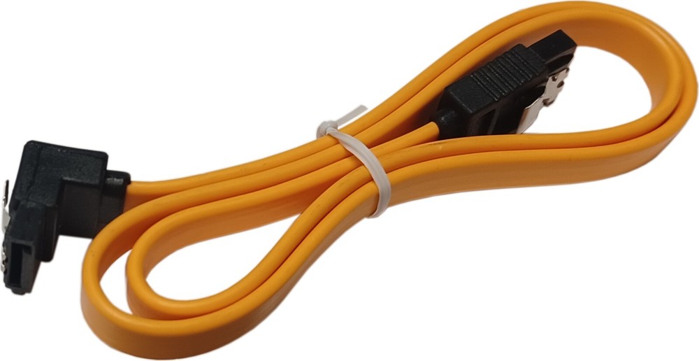 Cable SATA 7-Pin Data CD HDD SSD Drive 18" 90 Degree Right Angle Locking Clip