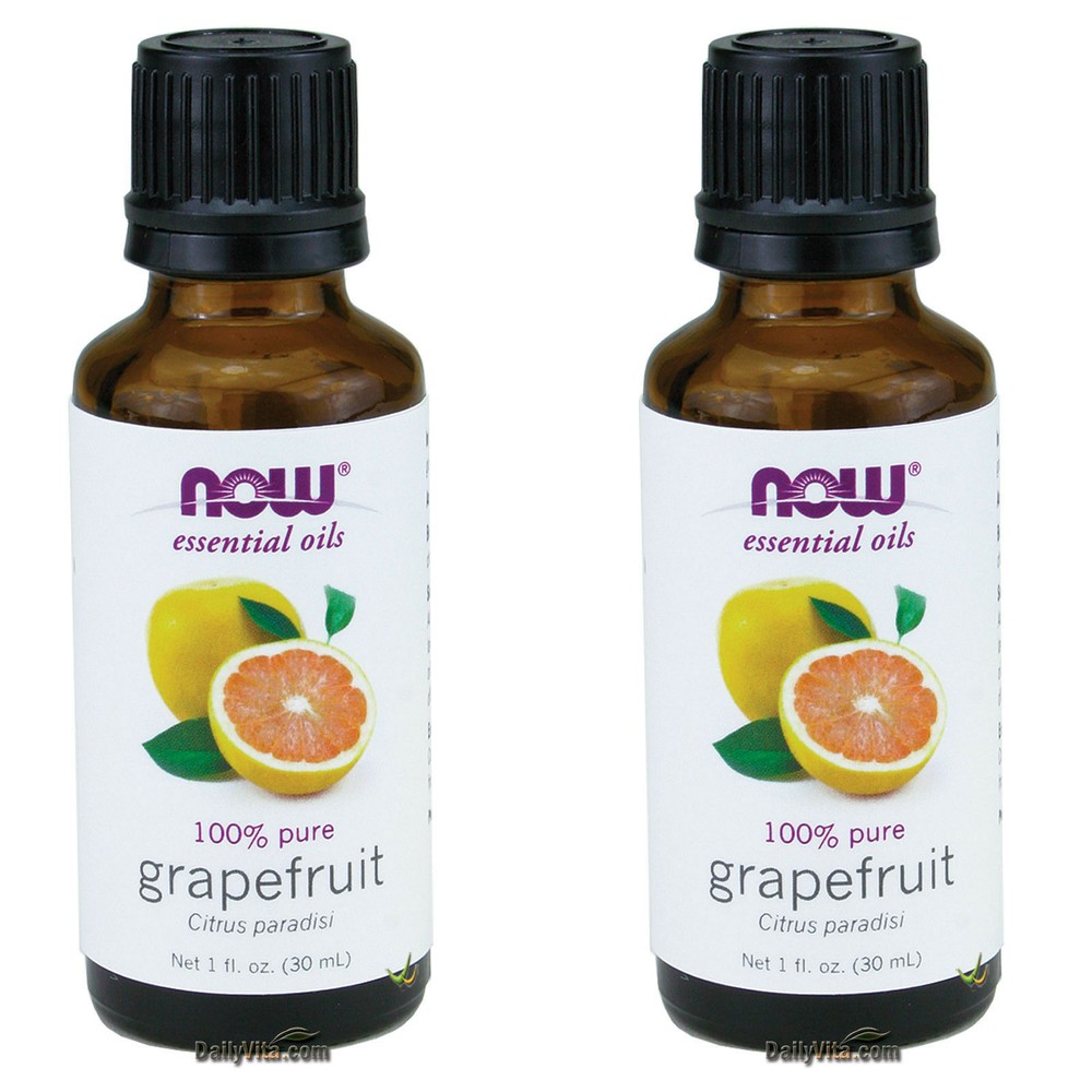 2 x NOW Grapefruit Oil 1 fl oz Aromatherapy