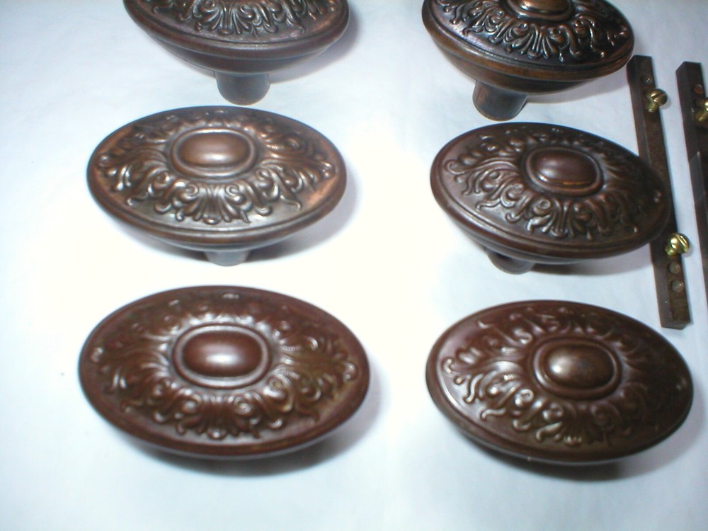 Antique Corbin Coruna Doorknob Pair