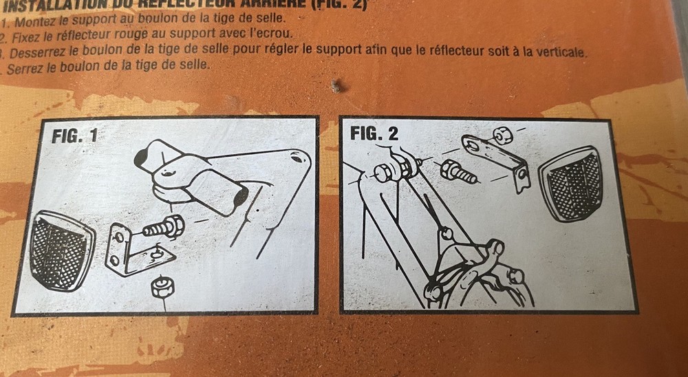 Mongoose Bike Reflector Set-Front & Back New