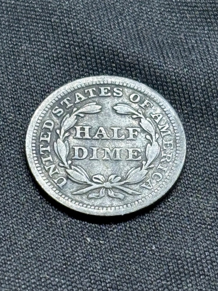 1854 with arrows HALF DIME silver U.S. Type Coin 5c