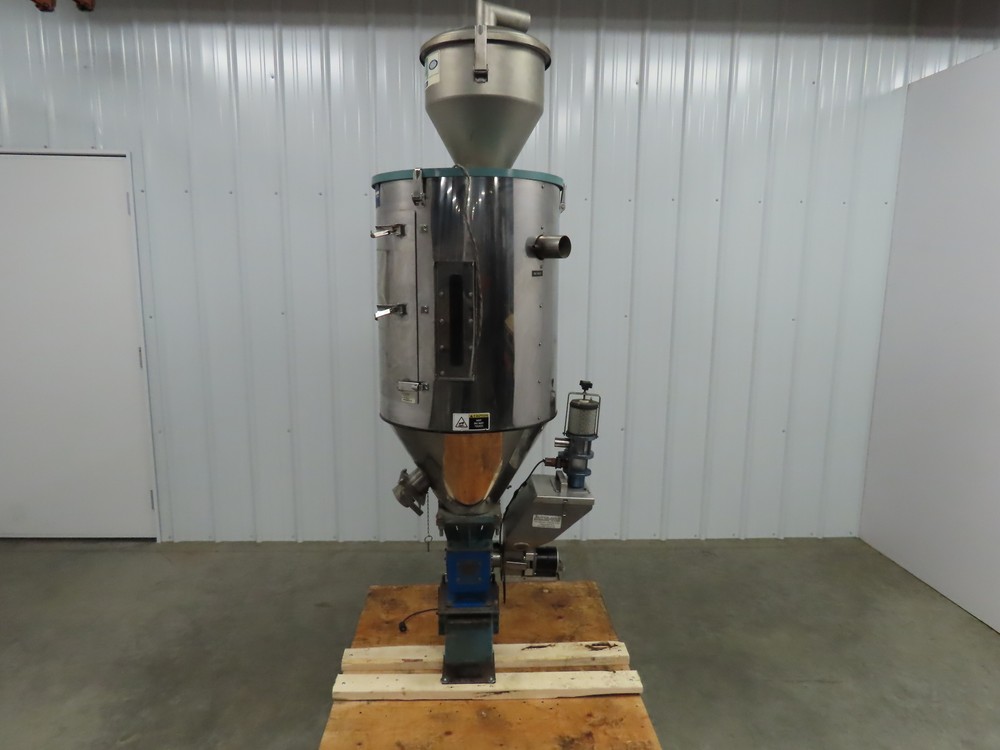Una-Dyn Solid Cone Hopper, #150, Insulated, Stainless W/Autoload OS-10 Feeder