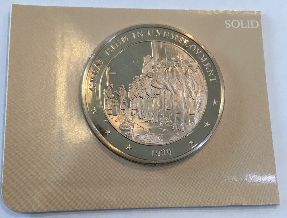 Great Rise In Unemployment Coin Medal