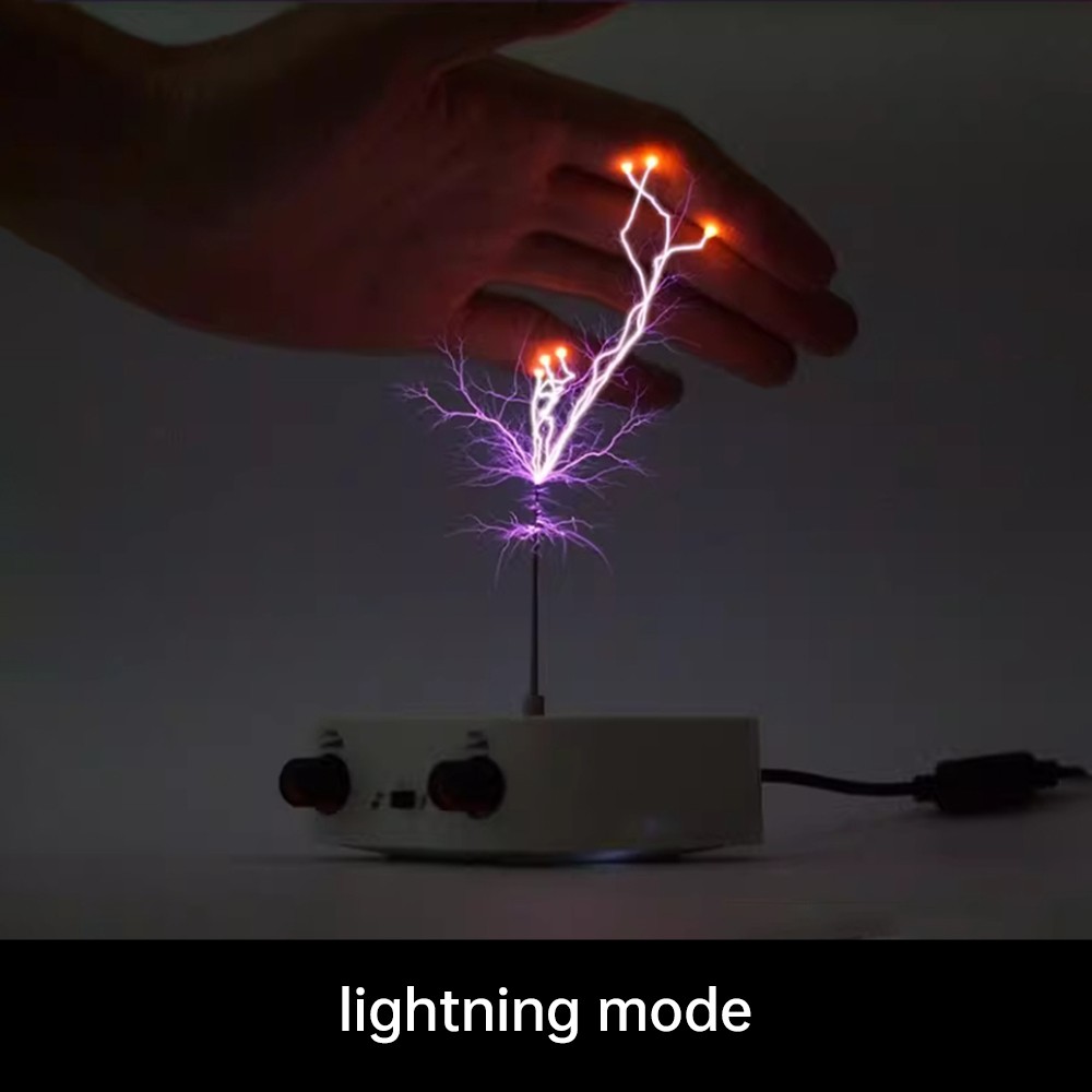 AC110-220V Dual Mode Bluetooth Music Tesla Coil Artificial Lightning Touchable