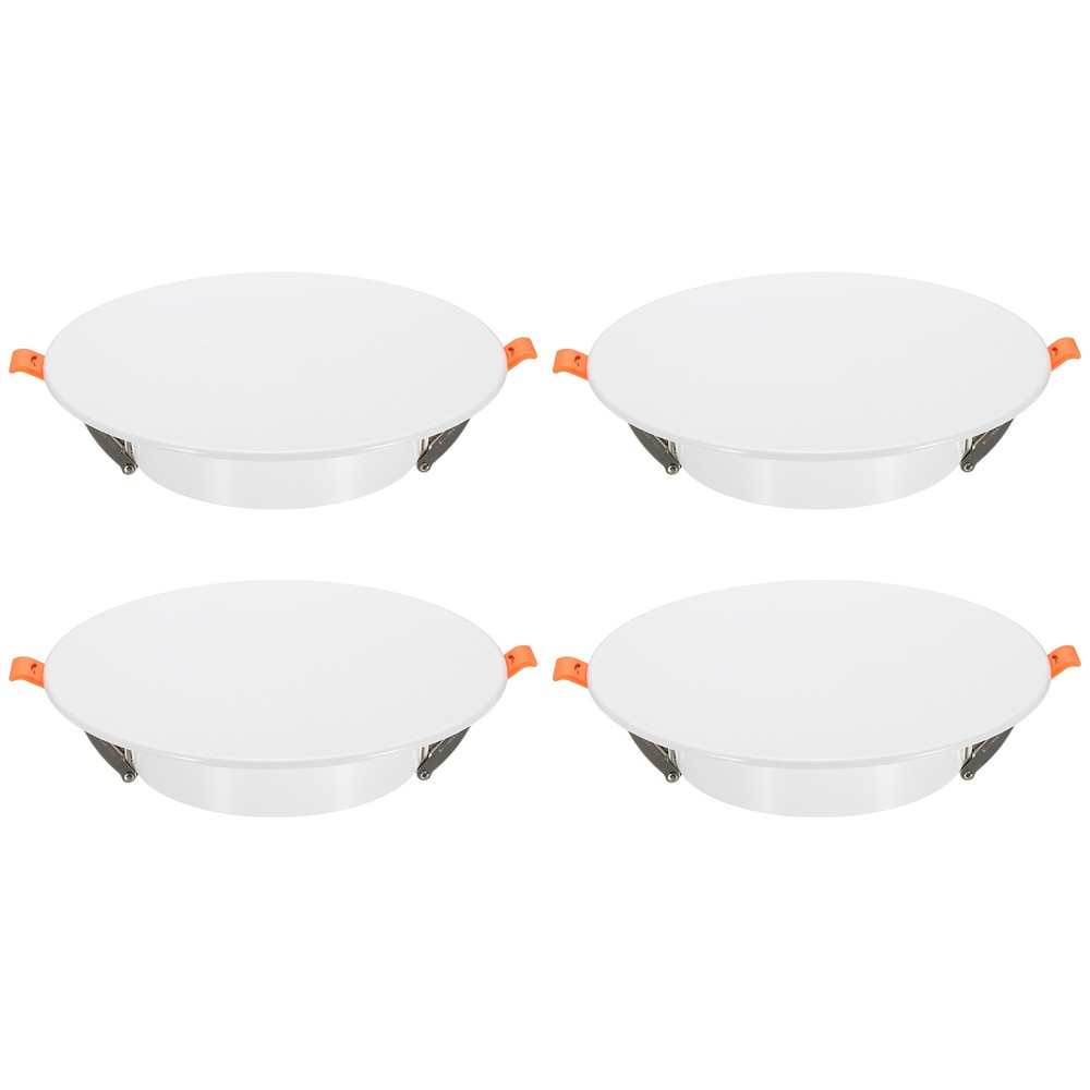 4Pcs 185mm/7.3" Round Ceiling Cover Plate, Cap Access Panel for 4.9-6.9", White