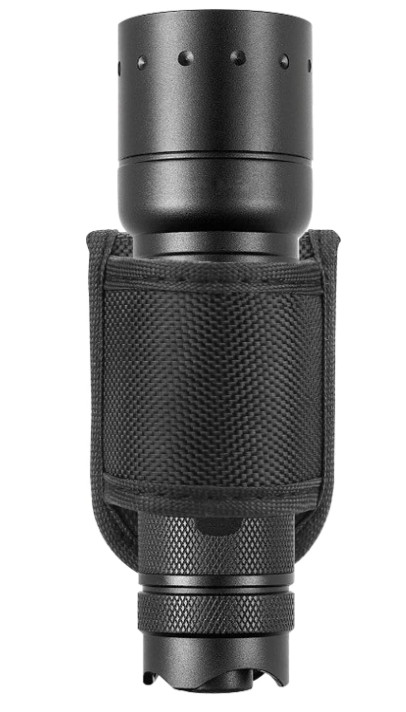 Flashlight Holster for Duty Belt, Open Top D Cell Compact Light Holder Case, Nyl
