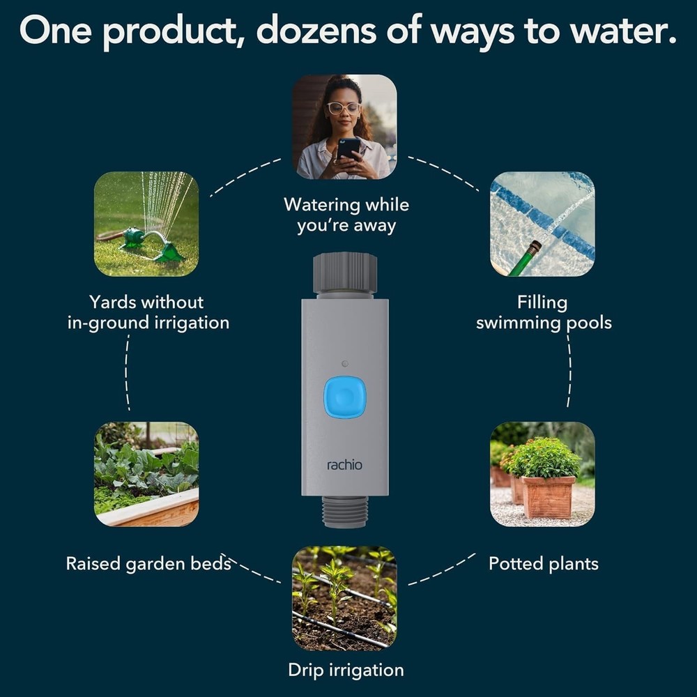 Rachio Smart Hose Timer Valve - Rachio WiFi Hub is REQUIRED -