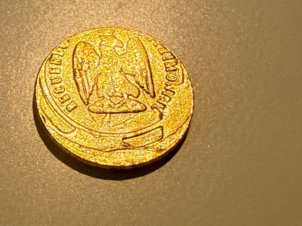 MEXICO Maximillian COPPER PATTERN ERROR COIN. Strike error on both sides