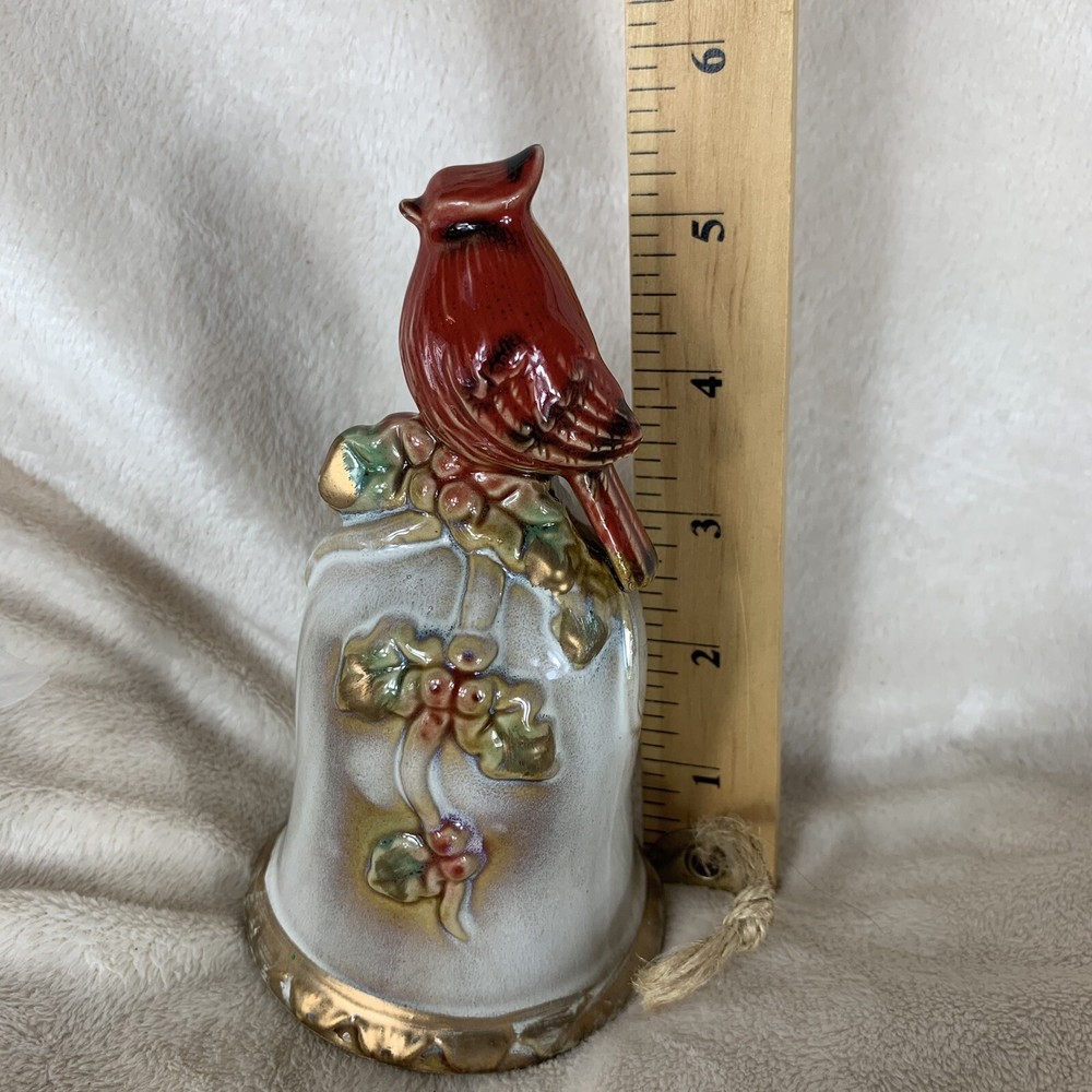 Cardinal Ceramic Christmas Bell Decorative Ornament READ MORE