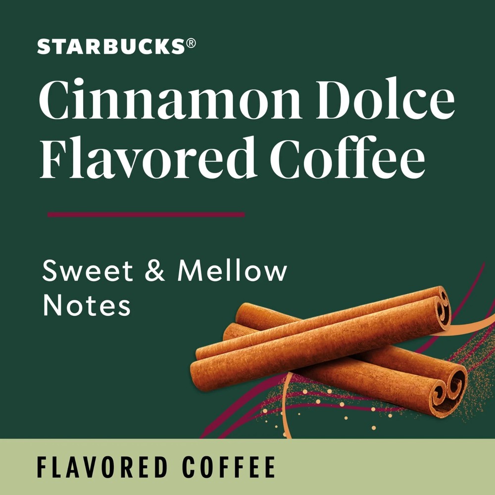 (3 pack) Starbucks Cinnamon Dolce Naturally Flavored Coffee, 22 Count