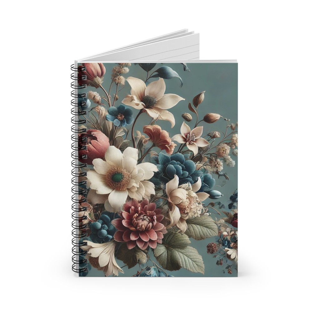 Elegant Bloom Spiral Notebook