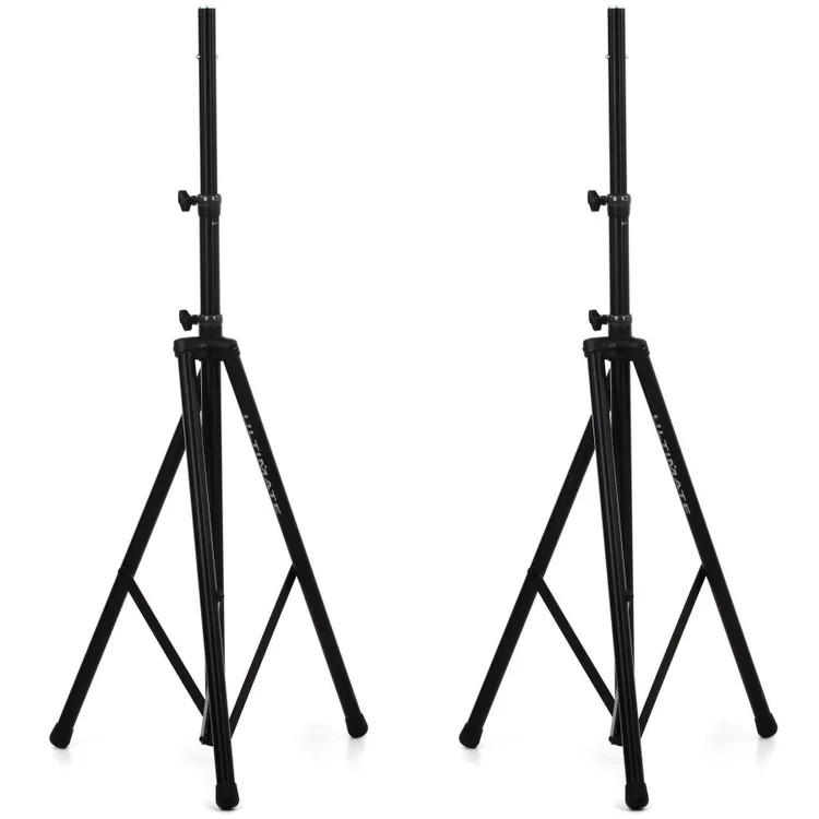 Ultimate Support TS-88B Tall Speaker Stand Pair - Black