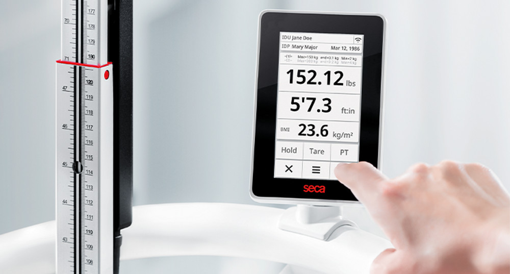 NEW Seca ONSHMITTNN Scale-up Line EMR-validated Mobile Handrail Scale Digital