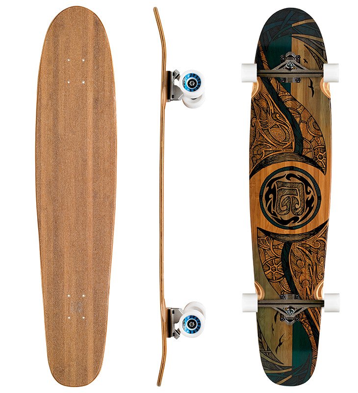 Mirrored Sea Double Kick (Complete Longboard)