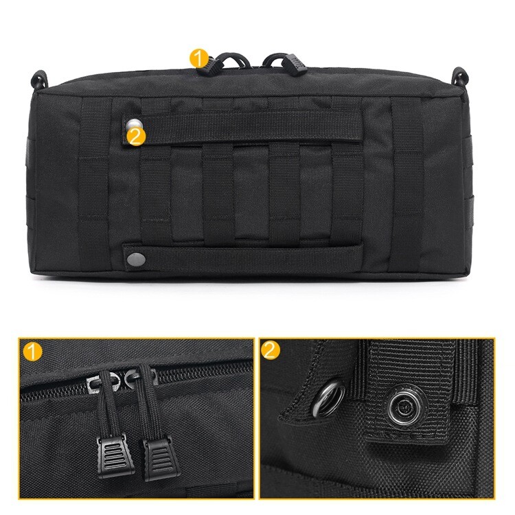 Tactical Molle Vertical EDC Pouch Utility Multi-Purpose Pouches & Shoulder Strap