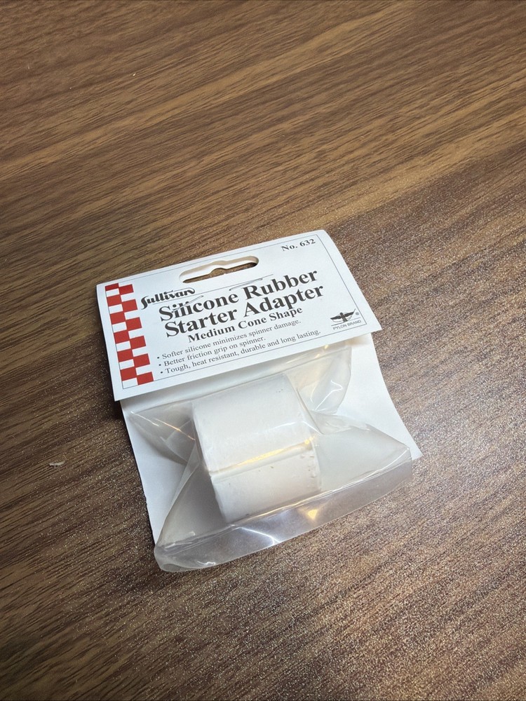 Sullivan Products RC Airplane Starter Rubber Adapter Medium Cone White S632 632