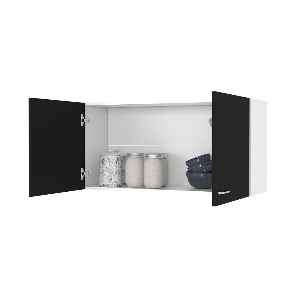 Carbon Espresso Rectangle 2-Door Wall Cabinet