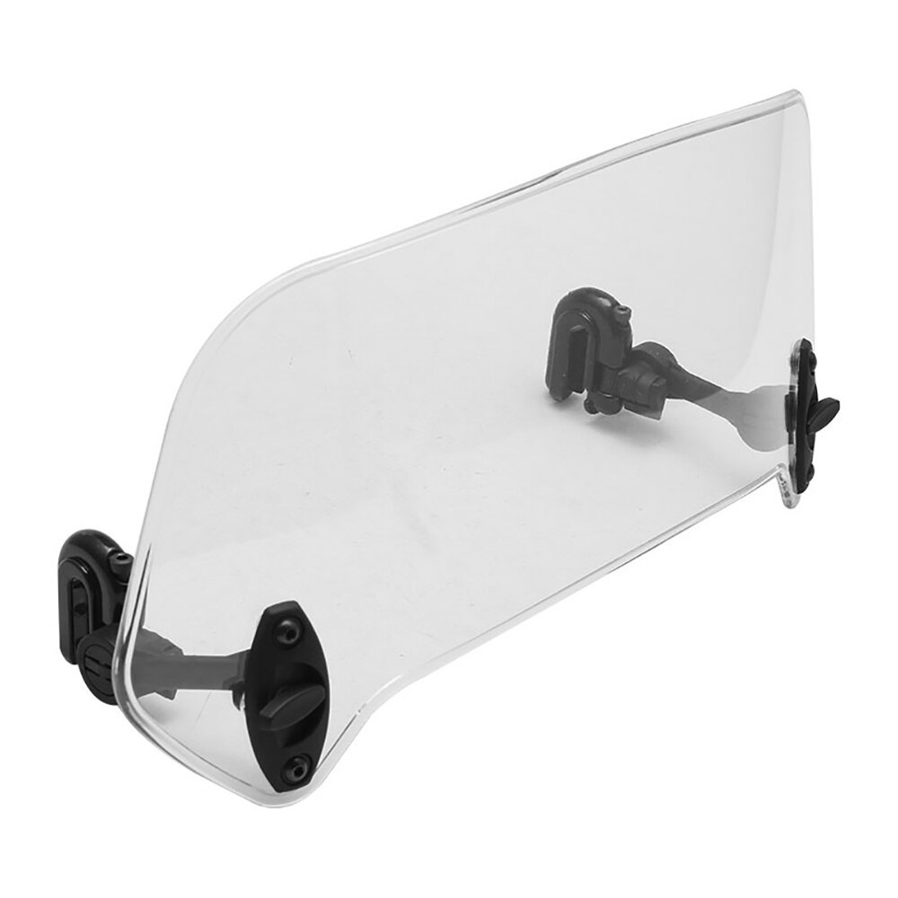 Motorcycle Adjustable Clip-On Windshield Extension Spoiler Windscreen Deflector