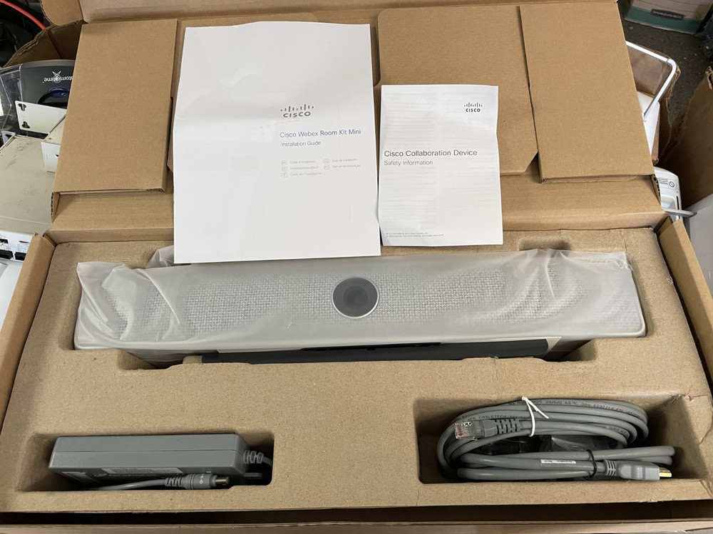 Cisco CS-KIT-MINI-K9 Webex Room Kit Mini 68-102035-01 No Touch Panel Open Box