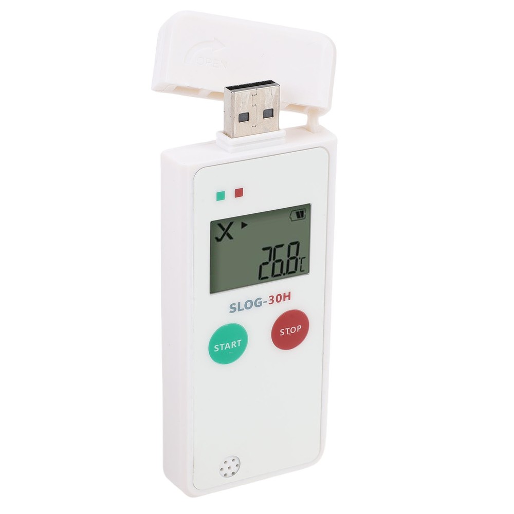 LCD Display Digital Temperature Recorder USB Temperature Humidity Data Logger