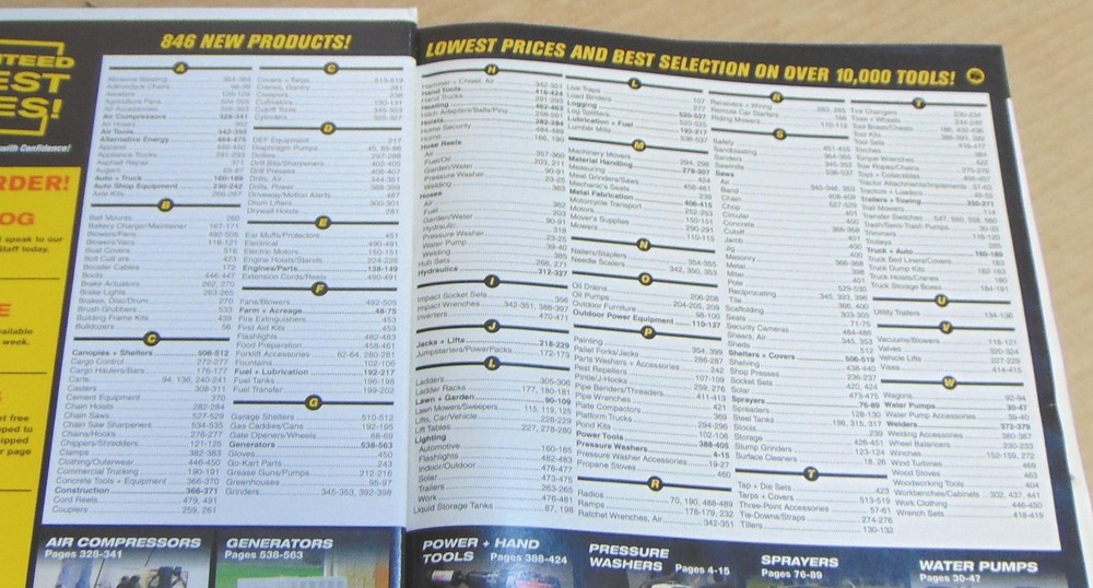 Northern Tool & Equipment Master Catalog Spring/Summer 2013 Hardback