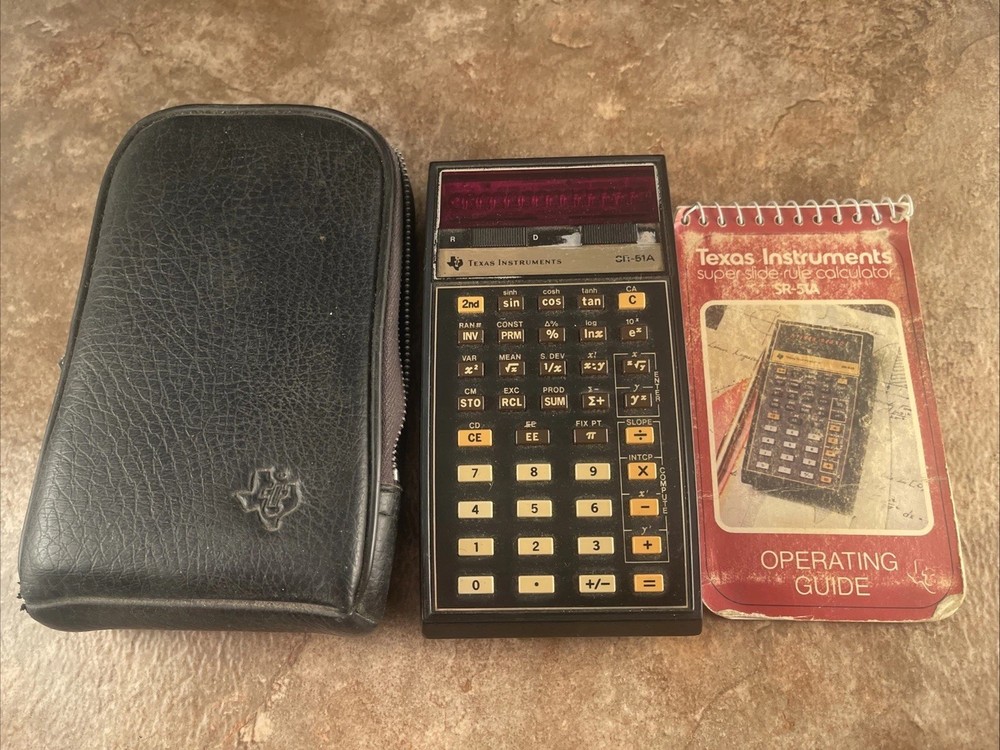Texas Instruments SR-51A Super Side Rule Calculator Untested