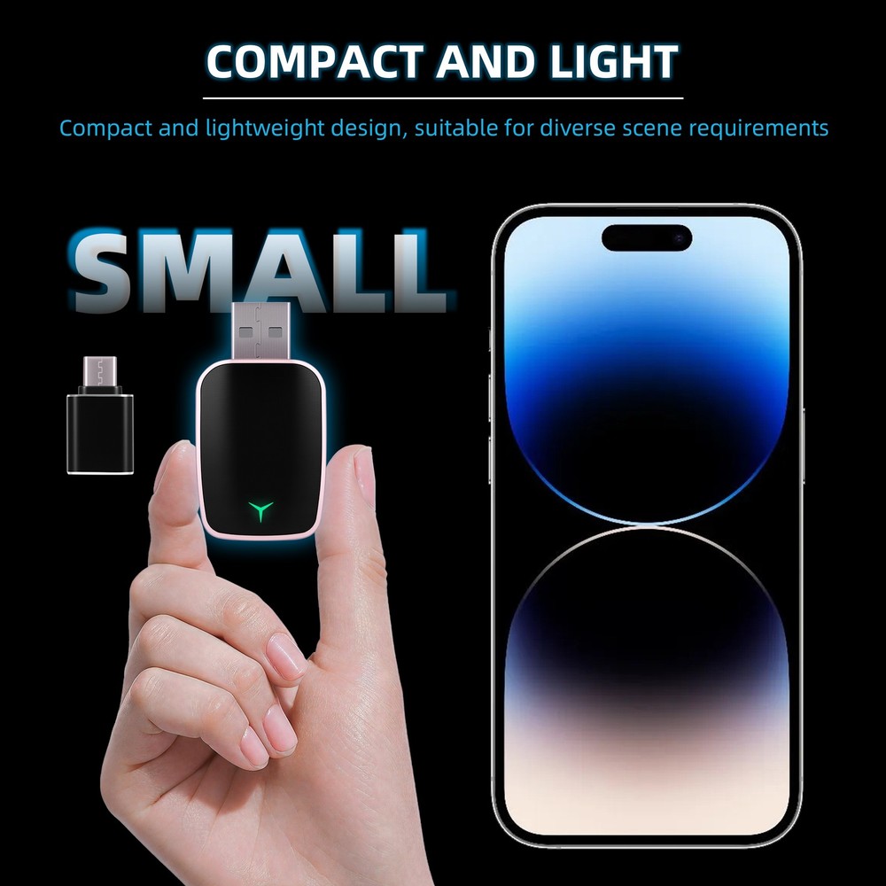 2-in-1 CarPlay&Android Auto Adapter - Wired/ Wireless, Plug&Play Compatibility