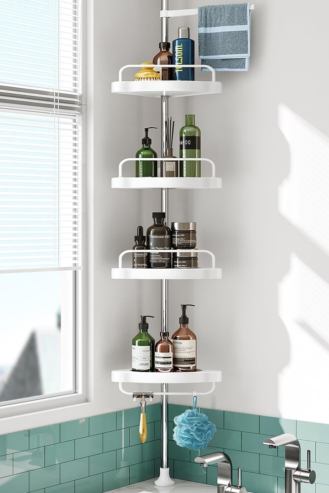 Rustproof 4-Tier Shampoo Organizer for Shower