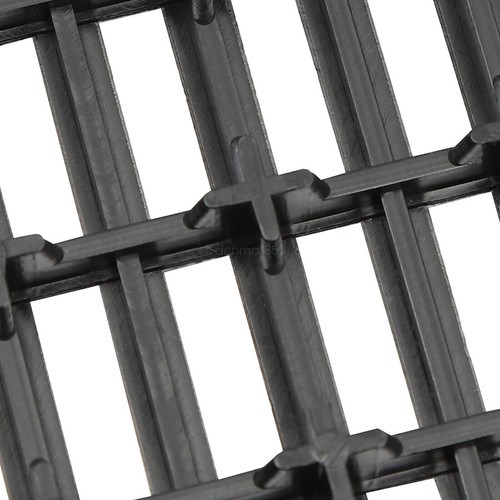 Black Square Interlocking Deck Tile 55 PCS Garage Floor Anti-Slip Deck Tiles