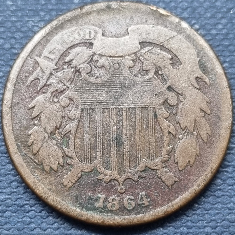 1864 Two Cent Piece 2c Better Grade #66879