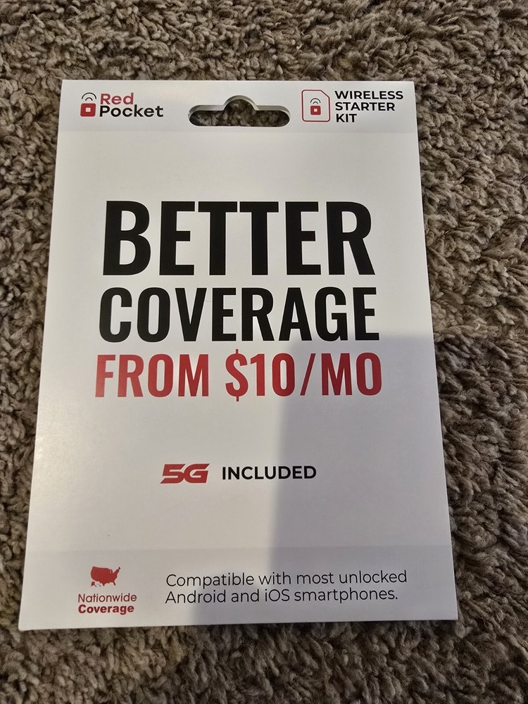 Red Rocket Wireless Starter Kit Sim Card 5G Included