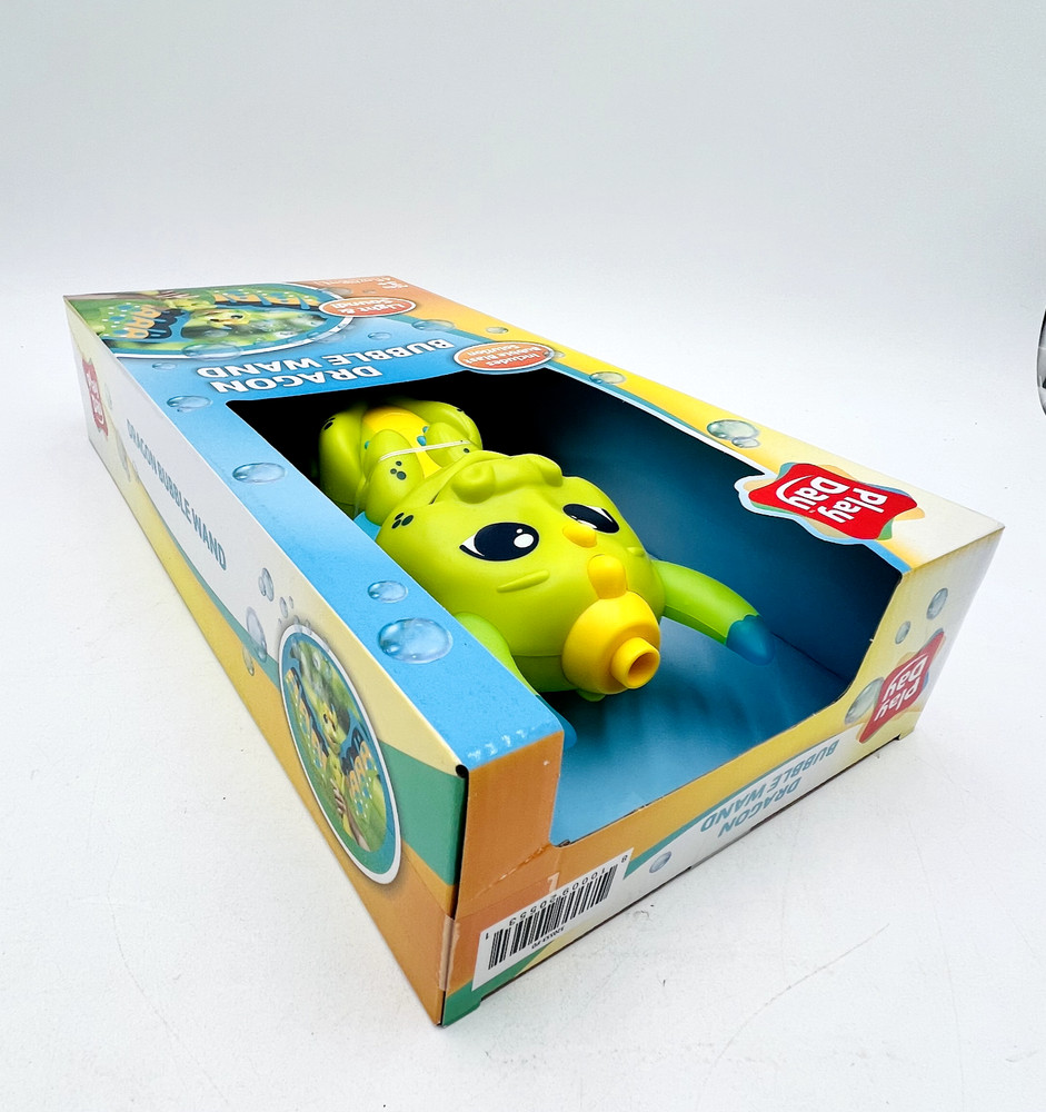PlayDay Dragon Bubble Blowing Wand w/ Lights and Sounds Includes Bubble Solution
