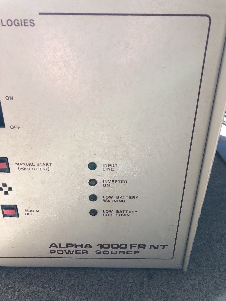 Alpha Technologies 1000FR NT Power Source