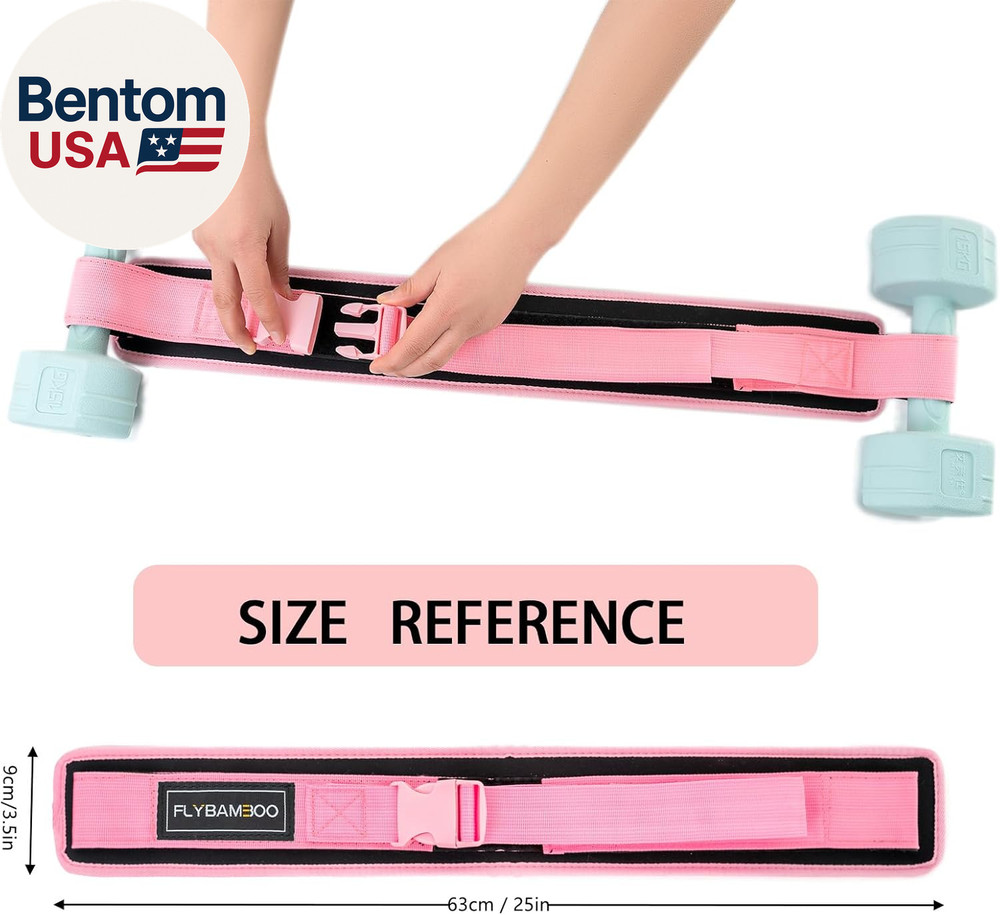 Hip Thrust Belt for Dumbbells,Booty Belt for Hip Thrust Slip-Resistant Padding