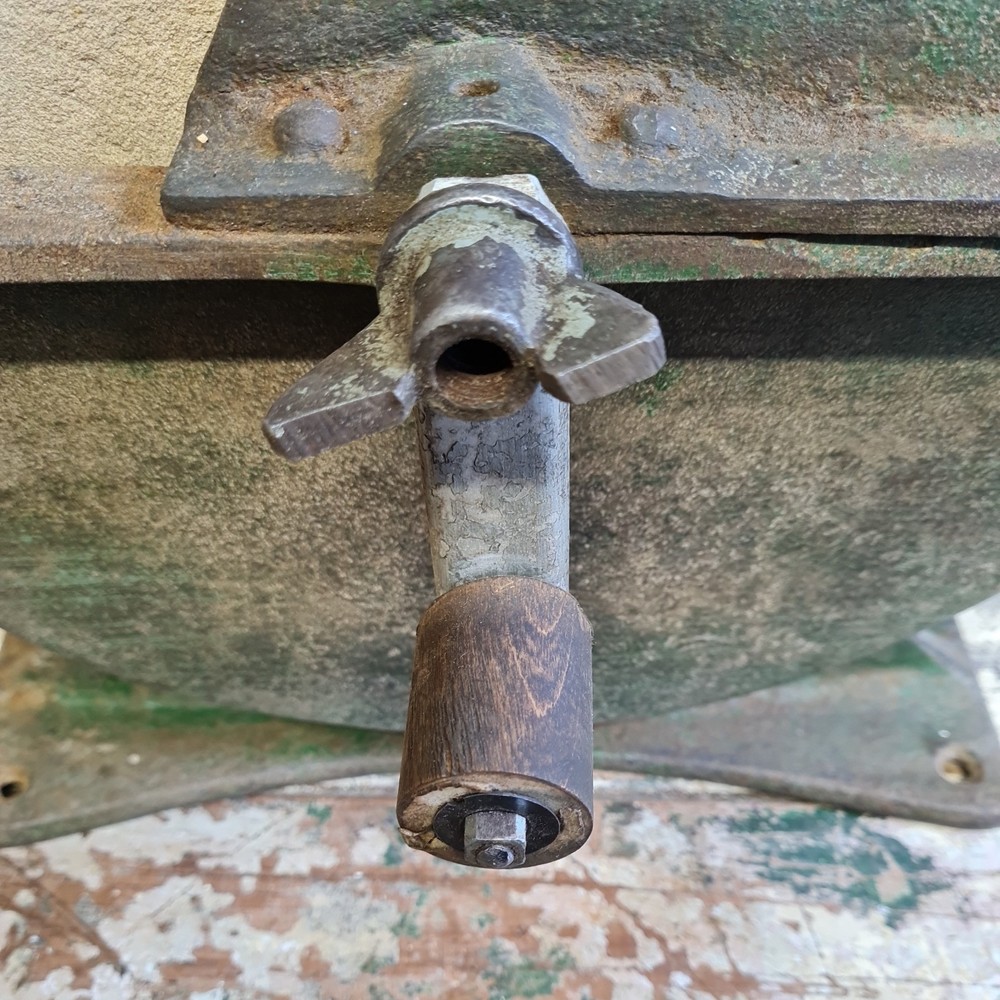 Antique cast iron Whetstone Grinding Wheel tools garage workshop reclaimed